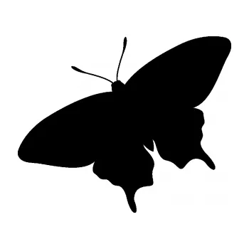 Samolepící dekorace SAMOLEPKA Motýl 010 levá (01 - černá) NA AUTO, NÁLEPKA, FÓLIE, POLEP, TUNING, VLASTNÍ TEXT, TISK, AUTOSAMOLEPKY.cz, POLEPY, OBRÁZEK, LOGO, SAMOLEPKY