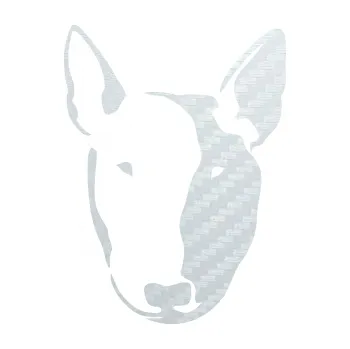 Polep vozidla Pes 145 pravá anglický teriér (51 - 3D karbon bílý) SAMOLEPKA NA AUTO, NÁLEPKA, FÓLIE, POLEP, TUNING, VLASTNÍ TEXT, TISK, AUTOSAMOLEPKY.cz, POLEPY, OBRÁZEK, LOGO, 3D STICKERS