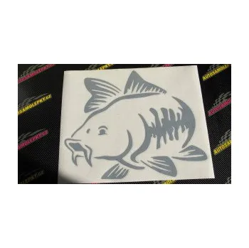 Polep vozidla SAMOLEPKA Kapr 001 levá (10 - červená) NA AUTO, NÁLEPKA, FÓLIE, POLEP, TUNING, VLASTNÍ TEXT, TISK, AUTOSAMOLEPKY.cz, POLEPY, OBRÁZEK, LOGO, SAMOLEPKY