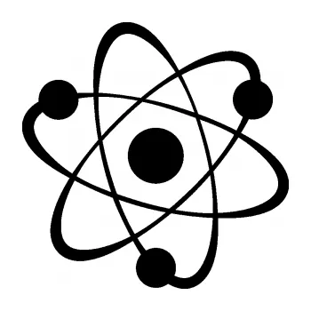 Samolepící dekorace SAMOLEPKA Atom (01 - černá) NA AUTO, NÁLEPKA, FÓLIE, POLEP, TUNING, VLASTNÍ TEXT, TISK, AUTOSAMOLEPKY.cz, POLEPY, OBRÁZEK, LOGO, SAMOLEPKY