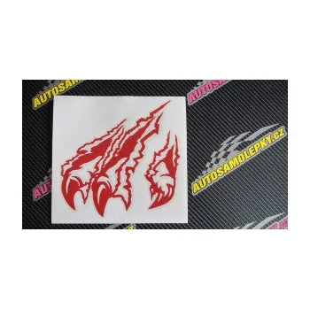 Samolepicí dekorace na vozidlo Drápy levá (12 - zelená) SAMOLEPKA NA AUTO, NÁLEPKA, FÓLIE, POLEP, TUNING, VLASTNÍ TEXT, TISK, AUTOSAMOLEPKY.cz, POLEPY, OBRÁZEK, LOGO, 3D STICKERS
