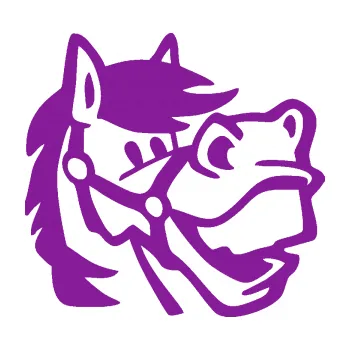 Samolepící dekorace Kůň 041 pravá veselý (14 - fialová) SAMOLEPKA NA AUTO, NÁLEPKA, FÓLIE, POLEP, TUNING, VLASTNÍ TEXT, TISK, AUTOSAMOLEPKY.cz, POLEPY, OBRÁZEK, LOGO, 3D STICKERS