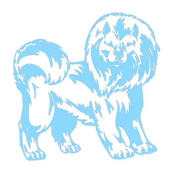 samolepka Pes 029 pravá (03 - světle modrá) SAMOLEPKA NA AUTO, NÁLEPKA, FÓLIE, POLEP, TUNING, VLASTNÍ TEXT, TISK, AUTOSAMOLEPKY.cz, POLEPY, OBRÁZEK, LOGO, 3D STICKERS