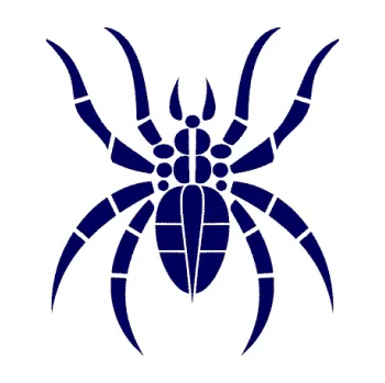 Samolepící dekorace SAMOLEPKA Pavouk 010 (23 - tmavě modrá) NA AUTO, NÁLEPKA, FÓLIE, POLEP, TUNING, VLASTNÍ TEXT, TISK, AUTOSAMOLEPKY.cz, POLEPY, OBRÁZEK, LOGO, SAMOLEPKY