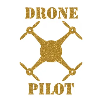 Polep vozidla SAMOLEPKA Drone pilot nápis (92 - Ultra Metalic zlatá) NA AUTO, NÁLEPKA, FÓLIE, POLEP, TUNING, VLASTNÍ TEXT, TISK, AUTOSAMOLEPKY.cz, POLEPY, OBRÁZEK, LOGO, SAMOLEPKY