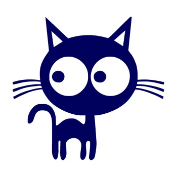 Samolepící dekorace Kočička 001 pravá (23 - tmavě modrá) SAMOLEPKA NA AUTO, NÁLEPKA, FÓLIE, POLEP, TUNING, VLASTNÍ TEXT, TISK, AUTOSAMOLEPKY.cz, POLEPY, OBRÁZEK, LOGO, 3D STICKERS