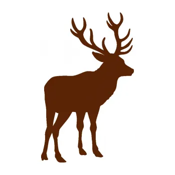 Samolepící dekorace SAMOLEPKA Jelen 003 pravá (15 - hnědá) NA AUTO, NÁLEPKA, FÓLIE, POLEP, TUNING, VLASTNÍ TEXT, TISK, AUTOSAMOLEPKY.cz, POLEPY, OBRÁZEK, LOGO, SAMOLEPKY