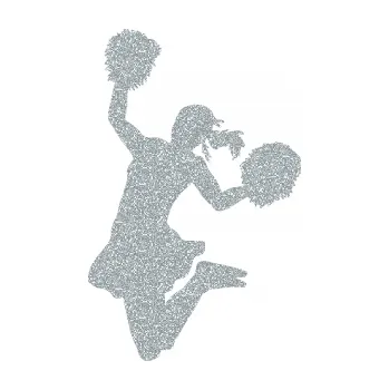 Samolepicí dekorace na vozidlo Roztleskávačka 001 levá (91 - Ultra Metalic stříbrná metalíza) SAMOLEPKA NA AUTO, NÁLEPKA, FÓLIE, POLEP, TUNING, VLASTNÍ TEXT, TISK, AUTOSAMOLEPKY.cz, POLEPY, OBRÁZEK, LOGO, 3D STICKERS