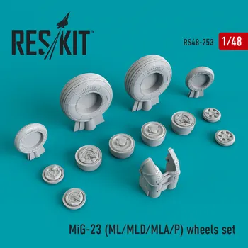 Plastikový model Reskit 1/48 MiG-23 (ML/MLD/MLA/P) wheels set (TRUMP)