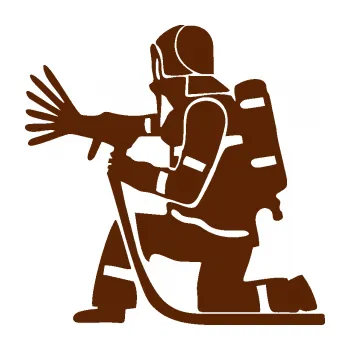 Samolepící dekorace Hasič 007 levá (15 - hnědá) SAMOLEPKA NA AUTO, NÁLEPKA, FÓLIE, POLEP, TUNING, VLASTNÍ TEXT, TISK, AUTOSAMOLEPKY.cz, POLEPY, OBRÁZEK, LOGO, 3D STICKERS