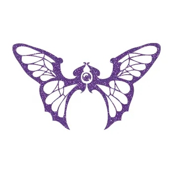 Samolepící dekorace SAMOLEPKA Motýl 001 levá (87 - Ultra Metalic fialová) NA AUTO, NÁLEPKA, FÓLIE, POLEP, TUNING, VLASTNÍ TEXT, TISK, AUTOSAMOLEPKY.cz, POLEPY, OBRÁZEK, LOGO, SAMOLEPKY