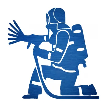 Samolepící dekorace SAMOLEPKA Hasič 007 levá (65 - škrábaný kov modrý) NA AUTO, NÁLEPKA, FÓLIE, POLEP, TUNING, VLASTNÍ TEXT, TISK, AUTOSAMOLEPKY.cz, POLEPY, OBRÁZEK, LOGO, SAMOLEPKY