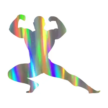 Polep vozidla Kulturista 015 pravá (93 - Holografická) SAMOLEPKA NA AUTO, NÁLEPKA, FÓLIE, POLEP, TUNING, VLASTNÍ TEXT, TISK, AUTOSAMOLEPKY.cz, POLEPY, OBRÁZEK, LOGO, 3D STICKERS