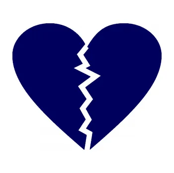 Samolepící dekorace Rozbité srdce 001 (23 - tmavě modrá) SAMOLEPKA NA AUTO, NÁLEPKA, FÓLIE, POLEP, TUNING, VLASTNÍ TEXT, TISK, AUTOSAMOLEPKY.cz, POLEPY, OBRÁZEK, LOGO, 3D STICKERS