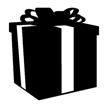 Samolepící dekorace Dárek 001 krabice s mašlí (01 - černá) SAMOLEPKA NA AUTO, NÁLEPKA, FÓLIE, POLEP, TUNING, VLASTNÍ TEXT, TISK, AUTOSAMOLEPKY.cz, POLEPY, OBRÁZEK, LOGO, 3D STICKERS