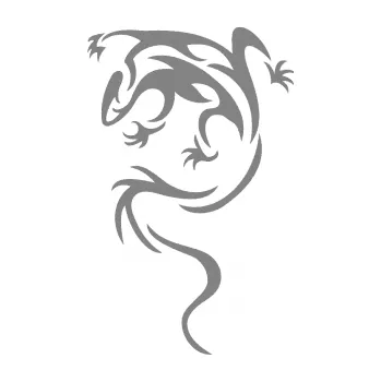 Samolepící dekorace SAMOLEPKA Ještěrka 008 levá (17 - šedá) NA AUTO, NÁLEPKA, FÓLIE, POLEP, TUNING, VLASTNÍ TEXT, TISK, AUTOSAMOLEPKY.cz, POLEPY, OBRÁZEK, LOGO, SAMOLEPKY