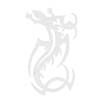 Samolepící dekorace Ještěrka 006 levá (84 - Ultra Metalic bílá) SAMOLEPKA NA AUTO, NÁLEPKA, FÓLIE, POLEP, TUNING, VLASTNÍ TEXT, TISK, AUTOSAMOLEPKY.cz, POLEPY, OBRÁZEK, LOGO, 3D STICKERS