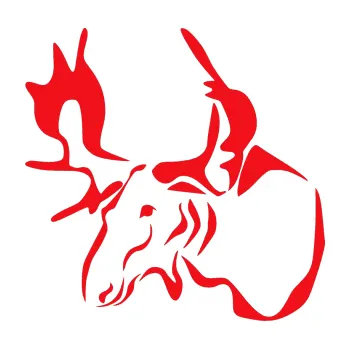 Samolepící dekorace SAMOLEPKA Los 004 levá (10 - červená) NA AUTO, NÁLEPKA, FÓLIE, POLEP, TUNING, VLASTNÍ TEXT, TISK, AUTOSAMOLEPKY.cz, POLEPY, OBRÁZEK, LOGO, SAMOLEPKY