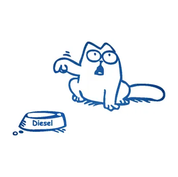 Samolepicí dekorace na vozidlo Dolej diesel - levá (65 - škrábaný kov modrý) SAMOLEPKA NA AUTO, NÁLEPKA, FÓLIE, POLEP, TUNING, VLASTNÍ TEXT, TISK, AUTOSAMOLEPKY.cz, POLEPY, OBRÁZEK, LOGO, 3D STICKERS