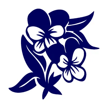 Samolepící dekorace SAMOLEPKA Fialka 001 pravá květina (23 - tmavě modrá) NA AUTO, NÁLEPKA, FÓLIE, POLEP, TUNING, VLASTNÍ TEXT, TISK, AUTOSAMOLEPKY.cz, POLEPY, OBRÁZEK, LOGO, SAMOLEPKY