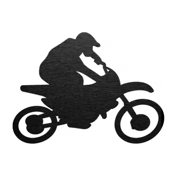 Samolepící dekorace SAMOLEPKA Motorka 031 pravá motokros (63 - škrábaný kov černý) NA AUTO, NÁLEPKA, FÓLIE, POLEP, TUNING, VLASTNÍ TEXT, TISK, AUTOSAMOLEPKY.cz, POLEPY, OBRÁZEK, LOGO, SAMOLEPKY