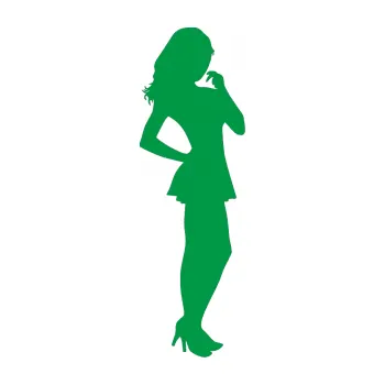 Polep vozidla Erotická žena 025 pravá (12 - zelená) SAMOLEPKA NA AUTO, NÁLEPKA, FÓLIE, POLEP, TUNING, VLASTNÍ TEXT, TISK, AUTOSAMOLEPKY.cz, POLEPY, OBRÁZEK, LOGO, 3D STICKERS