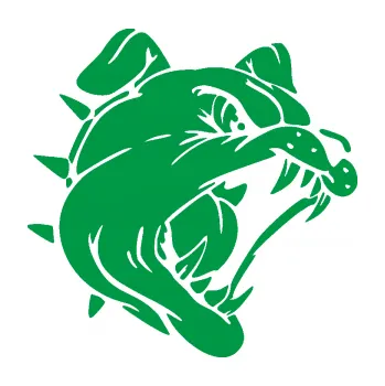 Polep vozidla Pes 136 pravá rozzuřený buldok (12 - zelená) SAMOLEPKA NA AUTO, NÁLEPKA, FÓLIE, POLEP, TUNING, VLASTNÍ TEXT, TISK, AUTOSAMOLEPKY.cz, POLEPY, OBRÁZEK, LOGO, 3D STICKERS