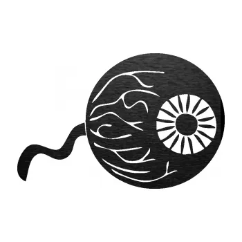 Samolepící dekorace SAMOLEPKA Halloween 020 levá vydloublé oko (63 - škrábaný kov černý) NA AUTO, NÁLEPKA, FÓLIE, POLEP, TUNING, VLASTNÍ TEXT, TISK, AUTOSAMOLEPKY.cz, POLEPY, OBRÁZEK, LOGO, SAMOLEPKY