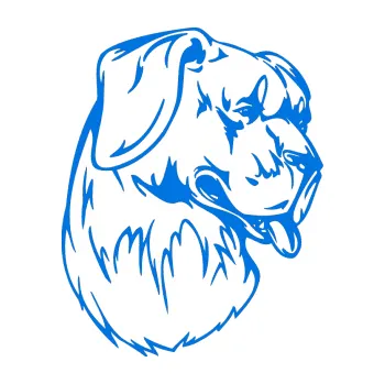 samolepka Pes 021 pravá (11 - modrá oceán) SAMOLEPKA NA AUTO, NÁLEPKA, FÓLIE, POLEP, TUNING, VLASTNÍ TEXT, TISK, AUTOSAMOLEPKY.cz, POLEPY, OBRÁZEK, LOGO, 3D STICKERS