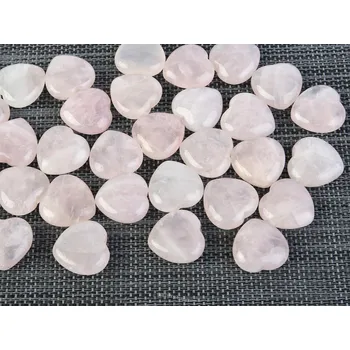 Přírodní kámen Růženín srdíčko 25mm