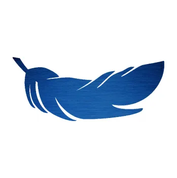 Samolepící dekorace Peříčko 007 pravá (65 - škrábaný kov modrý) SAMOLEPKA NA AUTO, NÁLEPKA, FÓLIE, POLEP, TUNING, VLASTNÍ TEXT, TISK, AUTOSAMOLEPKY.cz, POLEPY, OBRÁZEK, LOGO, 3D STICKERS