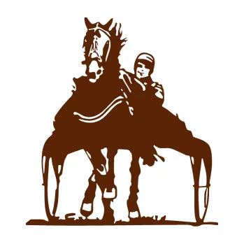 Samolepící dekorace Kůň klusák levá (15 - hnědá) SAMOLEPKA NA AUTO, NÁLEPKA, FÓLIE, POLEP, TUNING, VLASTNÍ TEXT, TISK, AUTOSAMOLEPKY.cz, POLEPY, OBRÁZEK, LOGO, 3D STICKERS