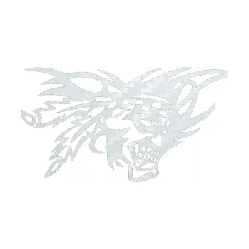 Samolepící dekorace SAMOLEPKA Indián 001 pravá (51 - 3D karbon bílý) NA AUTO, NÁLEPKA, FÓLIE, POLEP, TUNING, VLASTNÍ TEXT, TISK, AUTOSAMOLEPKY.cz, POLEPY, OBRÁZEK, LOGO, SAMOLEPKY