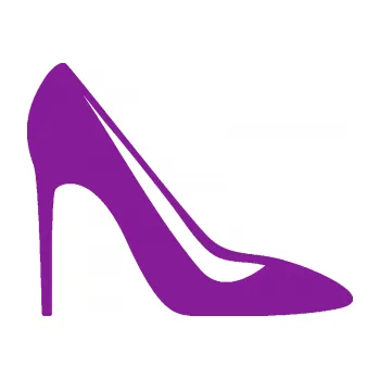 Samolepící dekorace Dámská bota 001 pravá lodička (14 - fialová) SAMOLEPKA NA AUTO, NÁLEPKA, FÓLIE, POLEP, TUNING, VLASTNÍ TEXT, TISK, AUTOSAMOLEPKY.cz, POLEPY, OBRÁZEK, LOGO, 3D STICKERS