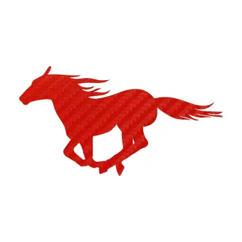 Samolepící dekorace Kůň 029 levá (53 - 3D karbon červený) SAMOLEPKA NA AUTO, NÁLEPKA, FÓLIE, POLEP, TUNING, VLASTNÍ TEXT, TISK, AUTOSAMOLEPKY.cz, POLEPY, OBRÁZEK, LOGO, 3D STICKERS