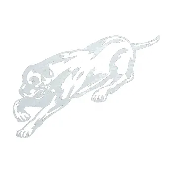 Polep vozidla SAMOLEPKA Pes 049 levá (51 - 3D karbon bílý) NA AUTO, NÁLEPKA, FÓLIE, POLEP, TUNING, VLASTNÍ TEXT, TISK, AUTOSAMOLEPKY.cz, POLEPY, OBRÁZEK, LOGO, SAMOLEPKY