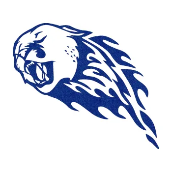 Samolepicí dekorace na vozidlo Animal flames 083 levá puma (89 - Ultra Metalic modrá tmavá) SAMOLEPKA NA AUTO, NÁLEPKA, FÓLIE, POLEP, TUNING, VLASTNÍ TEXT, TISK, AUTOSAMOLEPKY.cz, POLEPY, OBRÁZEK, LOGO, 3D STICKERS