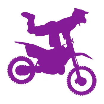 Samolepící dekorace Motorka 038 pravá motokros freestyle (14 - fialová) SAMOLEPKA NA AUTO, NÁLEPKA, FÓLIE, POLEP, TUNING, VLASTNÍ TEXT, TISK, AUTOSAMOLEPKY.cz, POLEPY, OBRÁZEK, LOGO, 3D STICKERS