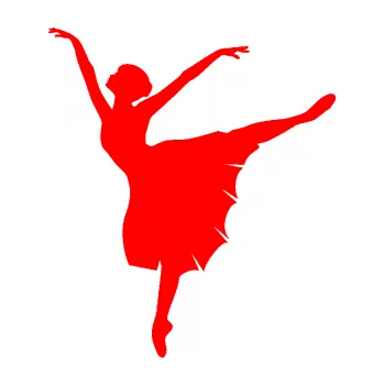 Samolepicí dekorace na vozidlo Baletka 003 levá (74 - Fluorescentní červená) SAMOLEPKA NA AUTO, NÁLEPKA, FÓLIE, POLEP, TUNING, VLASTNÍ TEXT, TISK, AUTOSAMOLEPKY.cz, POLEPY, OBRÁZEK, LOGO, 3D STICKERS