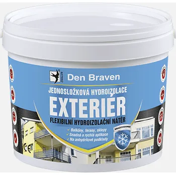 Průmyslové lepidlo Den Braven - Jednosložková hydroizolace EXTERIÉR, kbelík 2,5 kg, modrá