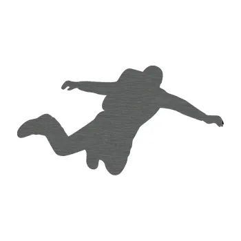 Samolepicí dekorace na vozidlo Parašutista 001 pravá (62 - škrábaný titan) SAMOLEPKA NA AUTO, NÁLEPKA, FÓLIE, POLEP, TUNING, VLASTNÍ TEXT, TISK, AUTOSAMOLEPKY.cz, POLEPY, OBRÁZEK, LOGO, 3D STICKERS