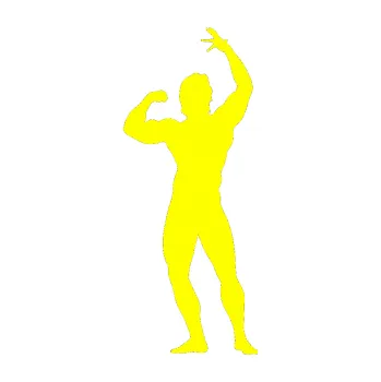 Polep vozidla Kulturista 002 pravá (05 - žlutá citron) SAMOLEPKA NA AUTO, NÁLEPKA, FÓLIE, POLEP, TUNING, VLASTNÍ TEXT, TISK, AUTOSAMOLEPKY.cz, POLEPY, OBRÁZEK, LOGO, 3D STICKERS