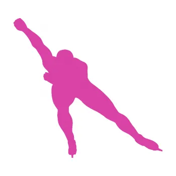 Polep vozidla Rychlobruslení levá (16 - růžová) SAMOLEPKA NA AUTO, NÁLEPKA, FÓLIE, POLEP, TUNING, VLASTNÍ TEXT, TISK, AUTOSAMOLEPKY.cz, POLEPY, OBRÁZEK, LOGO, 3D STICKERS