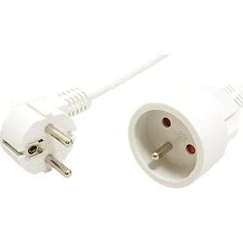 Napájecí kabel Value Kabel síťový prodlužovací 230V, CEE 7/7 (M-F), 3m, bílý - 19.99.1173