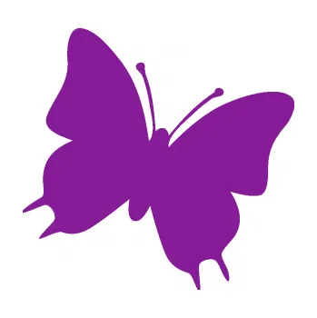 Samolepící dekorace Motýl 007 pravá (14 - fialová) SAMOLEPKA NA AUTO, NÁLEPKA, FÓLIE, POLEP, TUNING, VLASTNÍ TEXT, TISK, AUTOSAMOLEPKY.cz, POLEPY, OBRÁZEK, LOGO, 3D STICKERS