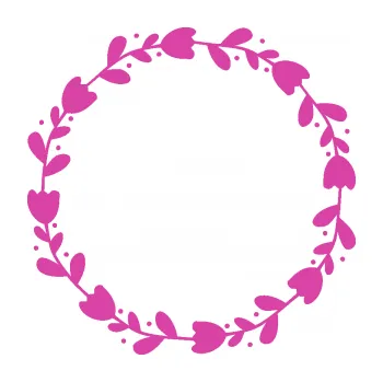 Samolepící dekorace Květina dekor 019 věneček (16 - růžová) SAMOLEPKA NA AUTO, NÁLEPKA, FÓLIE, POLEP, TUNING, VLASTNÍ TEXT, TISK, AUTOSAMOLEPKY.cz, POLEPY, OBRÁZEK, LOGO, 3D STICKERS