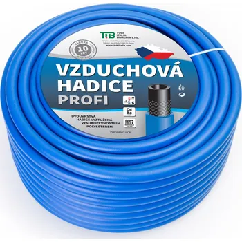 Příslušenství ke kompresoru TUBI Vzduchová hadice modrá 13x19 mm - 1m