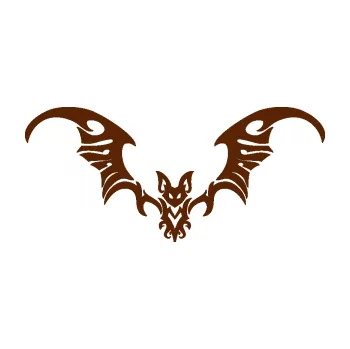 Samolepící dekorace SAMOLEPKA Netopýr 004 (15 - hnědá) NA AUTO, NÁLEPKA, FÓLIE, POLEP, TUNING, VLASTNÍ TEXT, TISK, AUTOSAMOLEPKY.cz, POLEPY, OBRÁZEK, LOGO, SAMOLEPKY