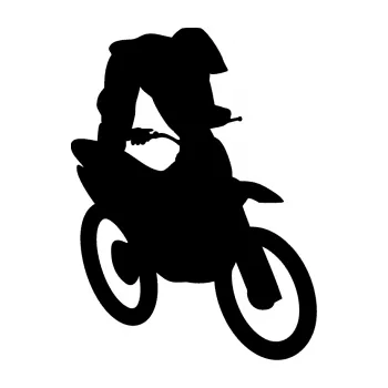Samolepící dekorace Motorka 017 pravá motokros freestyle (01 - černá) SAMOLEPKA NA AUTO, NÁLEPKA, FÓLIE, POLEP, TUNING, VLASTNÍ TEXT, TISK, AUTOSAMOLEPKY.cz, POLEPY, OBRÁZEK, LOGO, 3D STICKERS