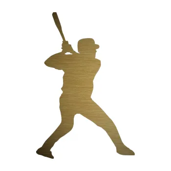 Samolepicí dekorace na vozidlo Baseball 003 pravá (64 - škrábaný kov zlatý) SAMOLEPKA NA AUTO, NÁLEPKA, FÓLIE, POLEP, TUNING, VLASTNÍ TEXT, TISK, AUTOSAMOLEPKY.cz, POLEPY, OBRÁZEK, LOGO, 3D STICKERS